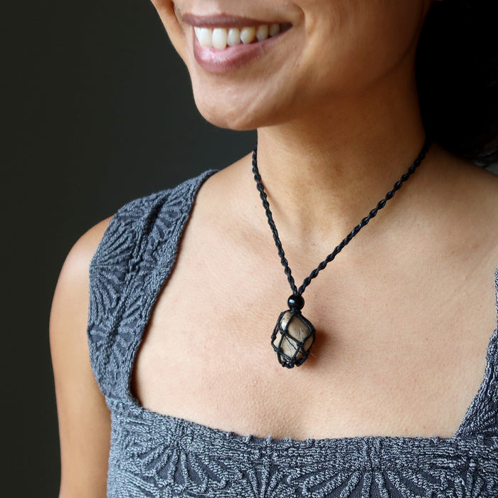 Ivory Jasper Necklace Feel Good Crystal Macrame