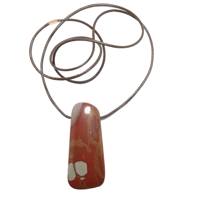 red mookaite jasper necklace