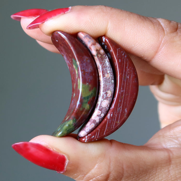 red jasper moon amulets