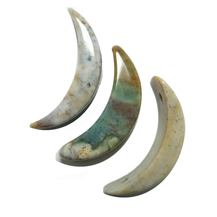 beige jasper moon amulets