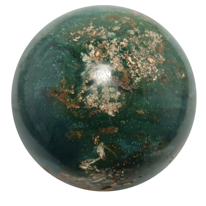 green ocean jasper sphere