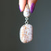ocean jasper sterling silver dangle pendant
