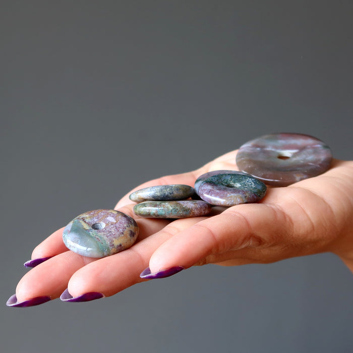 jasper gemstone donuts