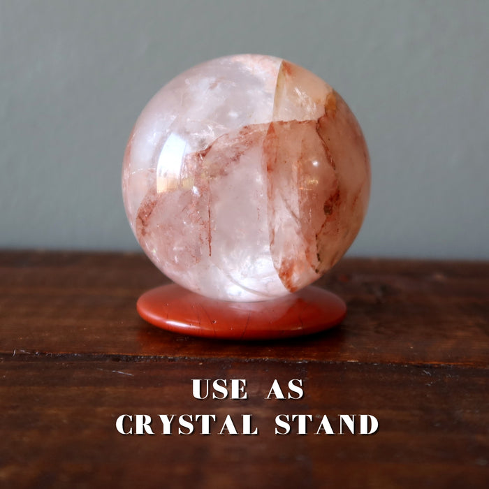 Red Jasper Gemstone Donut Cherry Berry Display Jewelry