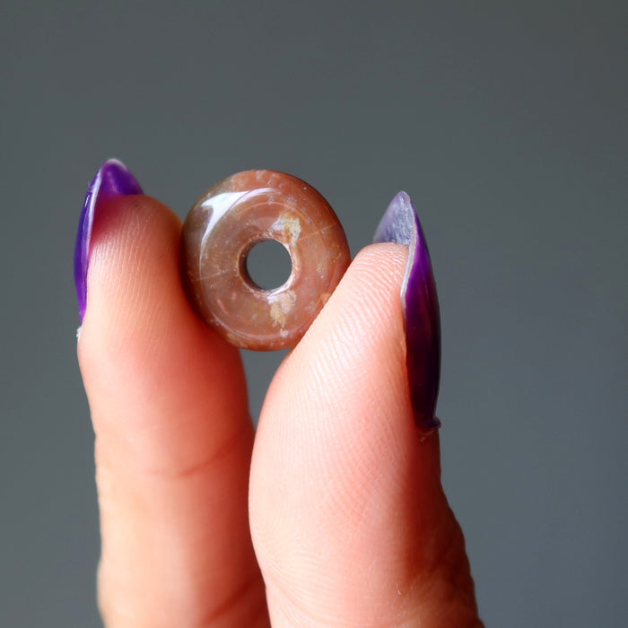 Red Jasper Gemstone Donut Motivation Stone