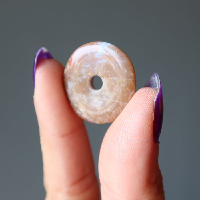 Red Jasper Gemstone Donut Motivation Stone