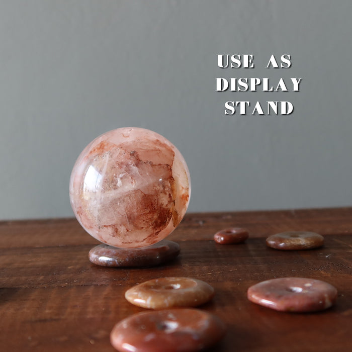 Red Jasper Gemstone Donut Motivation Stone