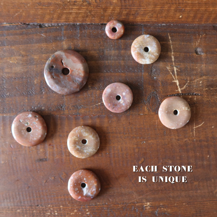 Red Jasper Gemstone Donut Motivation Stone