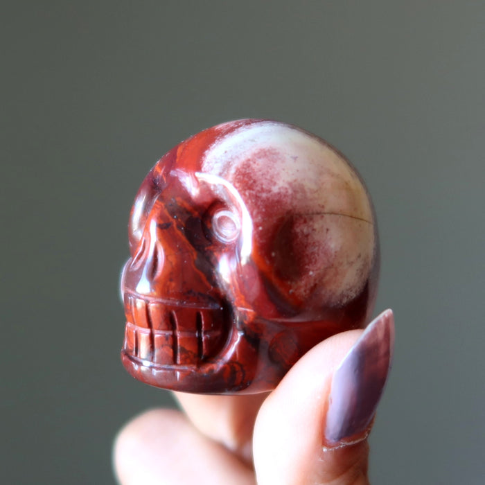 red jasper skull