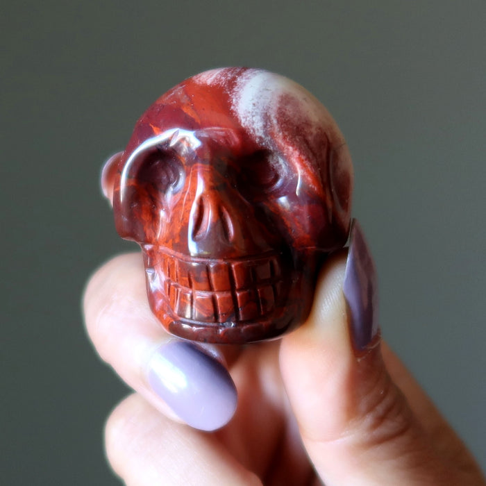 red jasper skull