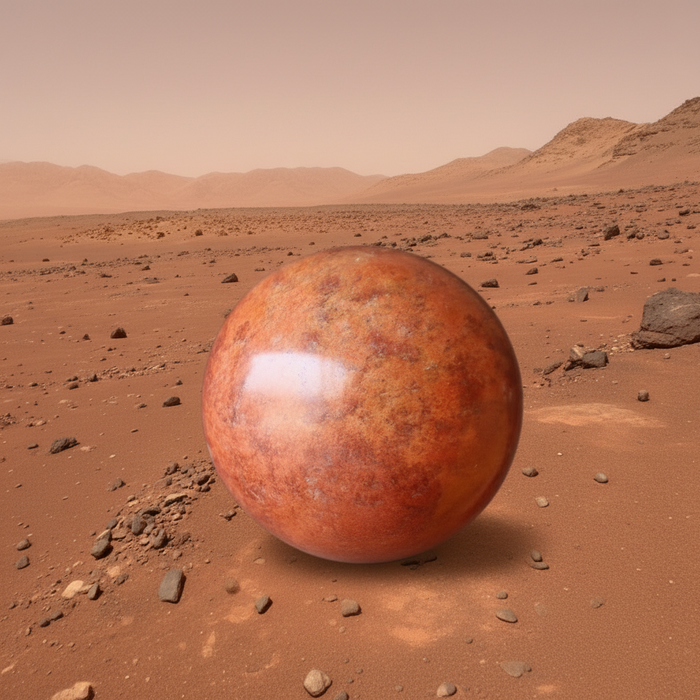 Red Jasper Sphere Fury of Mars Fire Crystal Ball