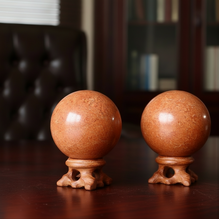 Red Jasper Sphere Fury of Mars Fire Crystal Ball