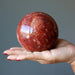 red jasper chalcedony sphere