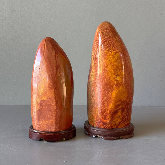Red Jasper Showpiece Vibrant Standing Stone 9-10 Inch