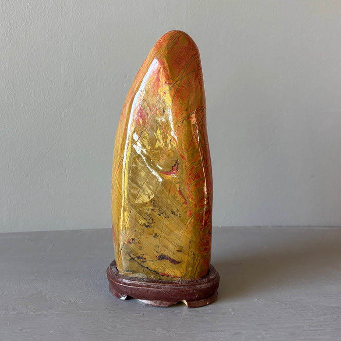 Red Jasper Showpiece Vibrant Standing Stone 9-10 Inch