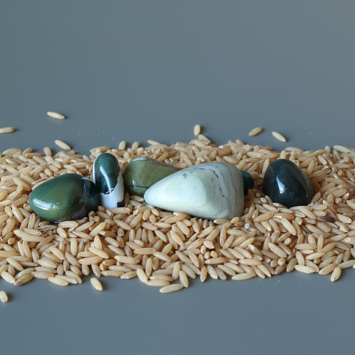 Green Jasper Tumbled Stone Thriving Crystal