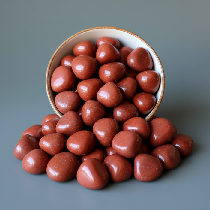 Red Jasper Tumbled Stone Solar Eclipse Crystal