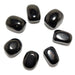7  jet tumbled stones
