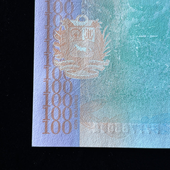 Venezuela Banknote Lot 100 Bolivares 2015 2018 Spider Monkey Birds UV Verified