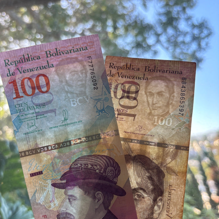 Venezuela Banknote Lot 100 Bolivares 2015 2018 Spider Monkey Birds UV Verified