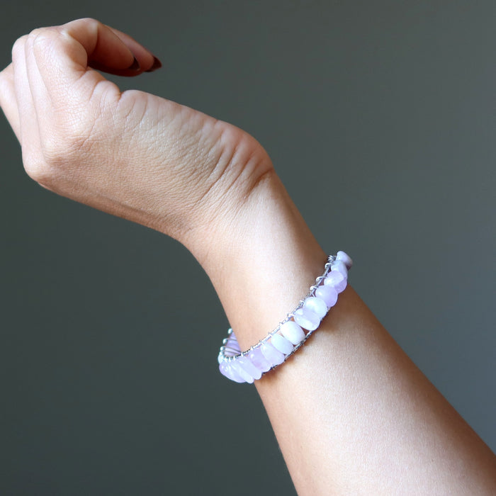 kunzite bracelet