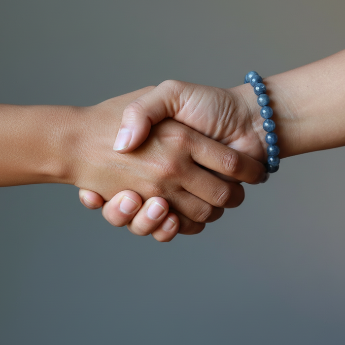 Kyanite Bracelet Shimmering Blue Stones