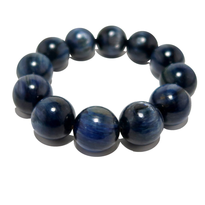 Kyanite Bracelet Dark Blue Flash Dance Beads