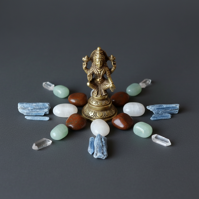 Kyanite Raw Crystal Set Vishnu's Melodic Blue Flutes