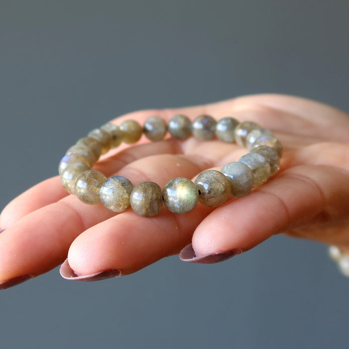 Labradorite Bracelet Rainbow God Zeus Lightning
