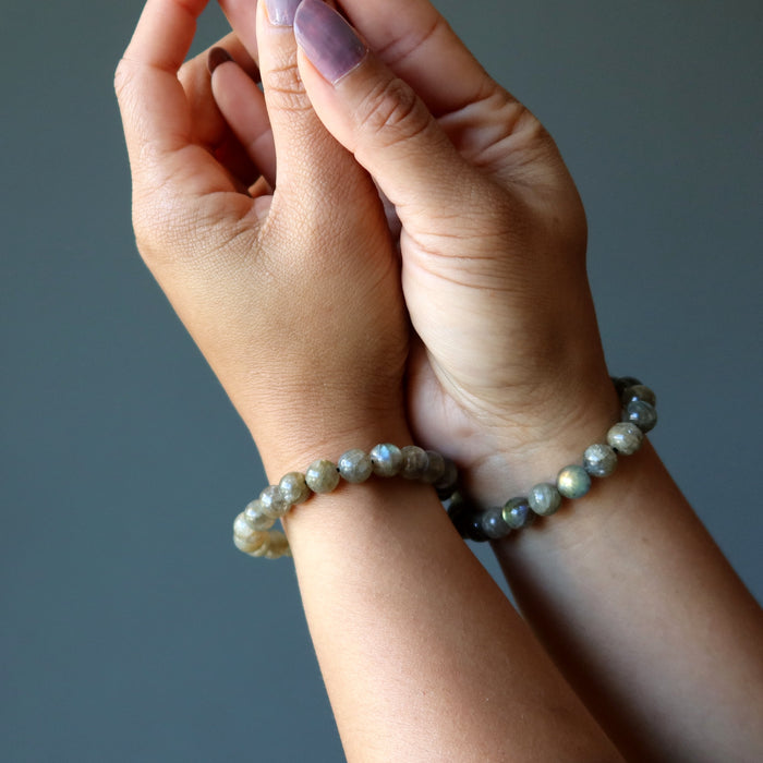 Labradorite Bracelet Rainbow God Zeus Lightning