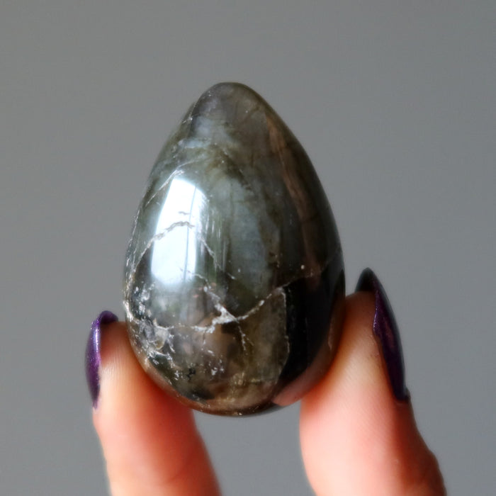 Labradorite Egg Rainbow of Hope Positive Energy Crystal