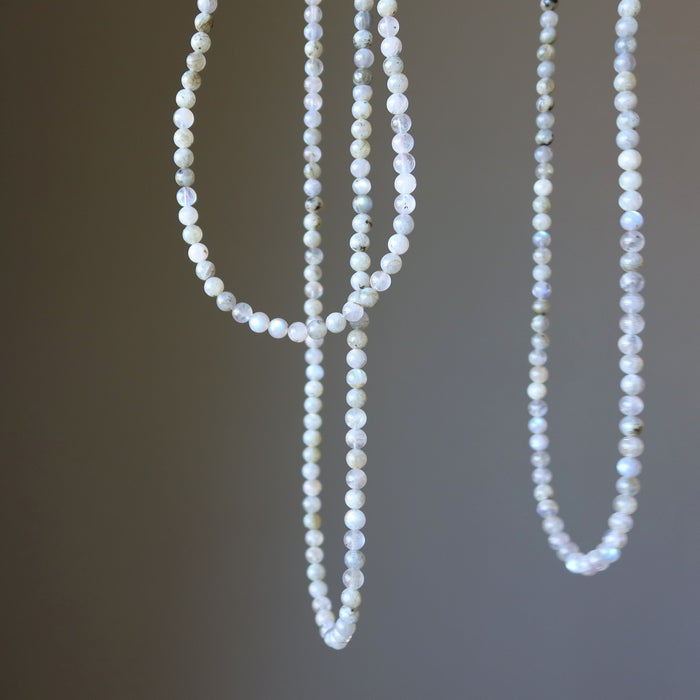 Three strands of Labradorite necklaces