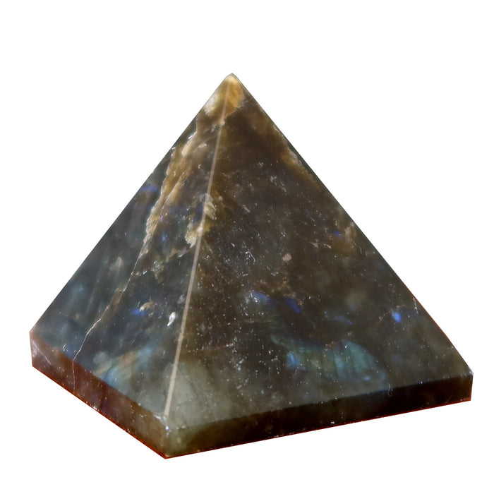 Labradorite Pyramid Wounded Warrior Crystal