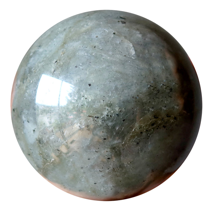 Labradorite Sphere Winks of Sheen Gray Crystal Ball