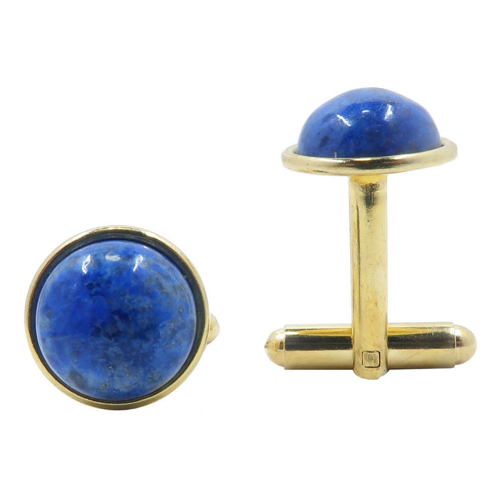 lapis gold cufflinks