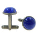 antique bronze lapis cufflinks