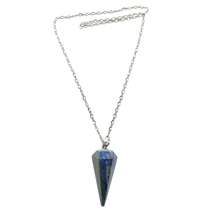 lapis pendulum necklace