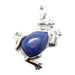 lapis pendant frog
