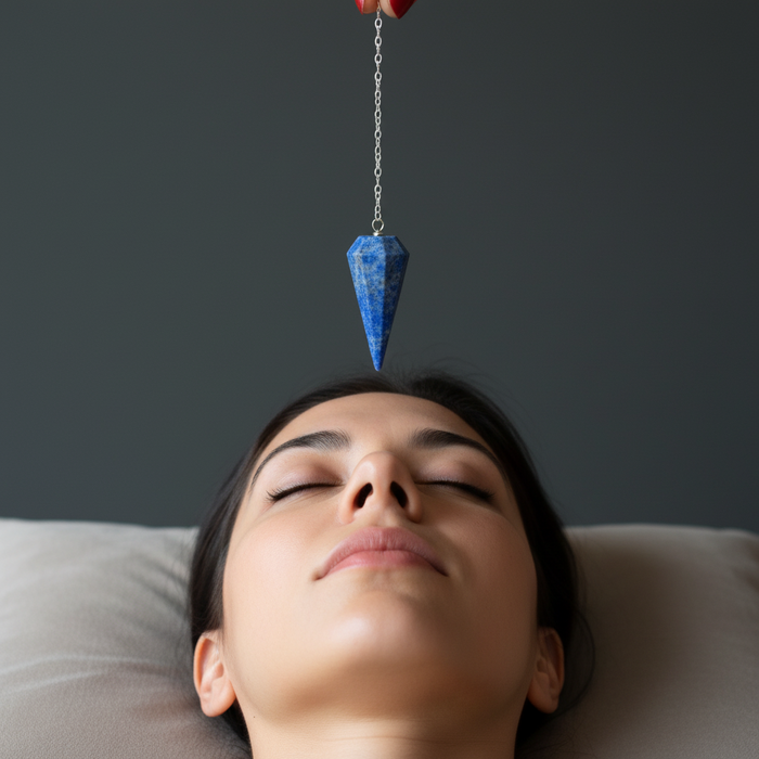 Lapis Pendulum The Truth is Sterling Silver