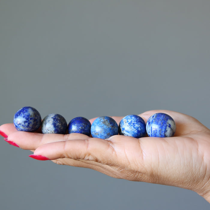 Lapis Lazuli Sphere Blue Mini Portable Crystal Ball