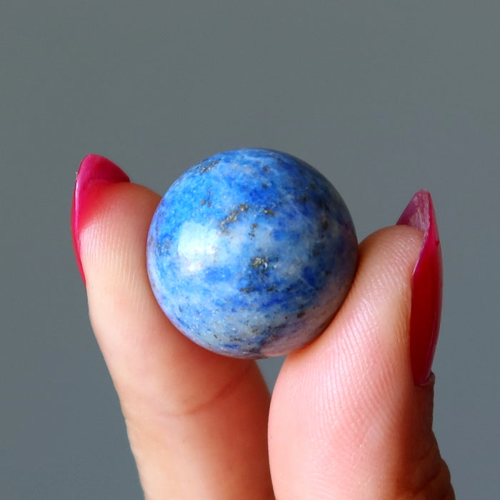 Lapis Lazuli Sphere Blue Mini Portable Crystal Ball