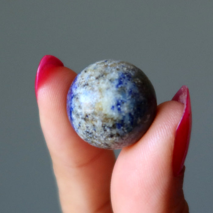 Lapis Lazuli Sphere Blue Mini Portable Crystal Ball