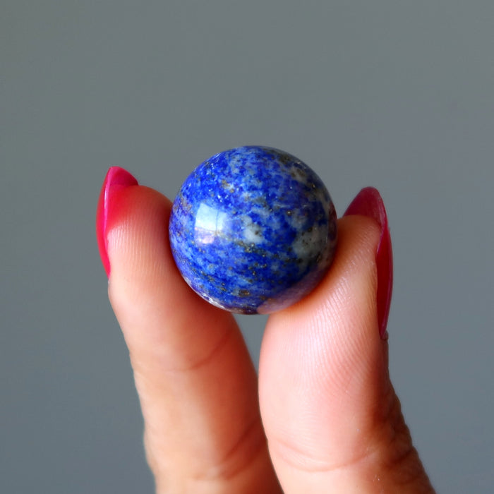Lapis Lazuli Sphere Blue Mini Portable Crystal Ball