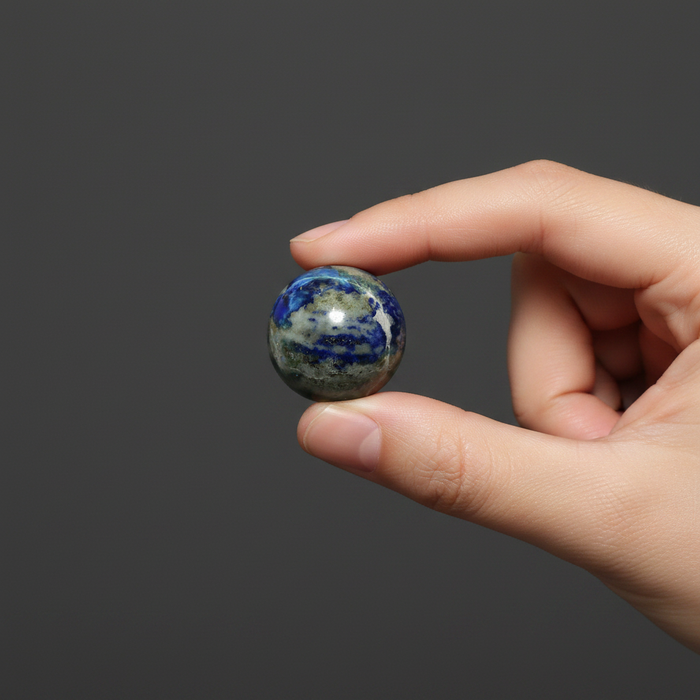 Lapis Lazuli Sphere Blue Denim Dreams Gazing Vision Crystal Ball