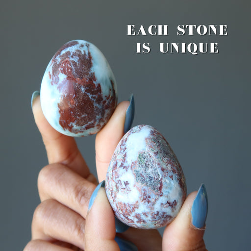 larimar hematite eggs