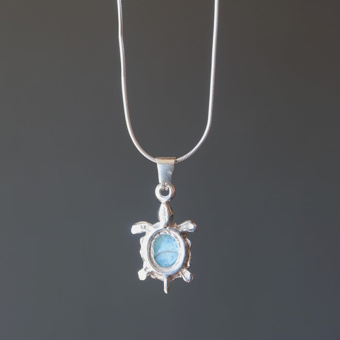 larimar turtle necklace