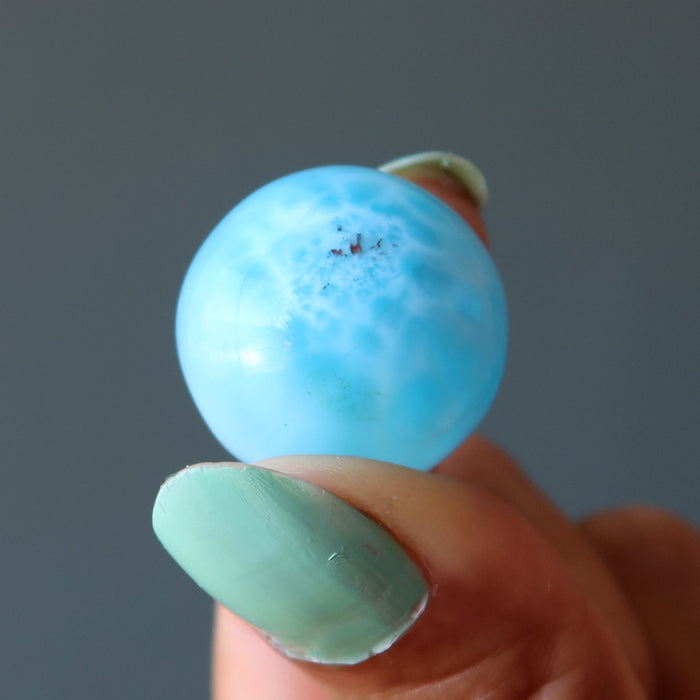 turtle back larimar sphere
