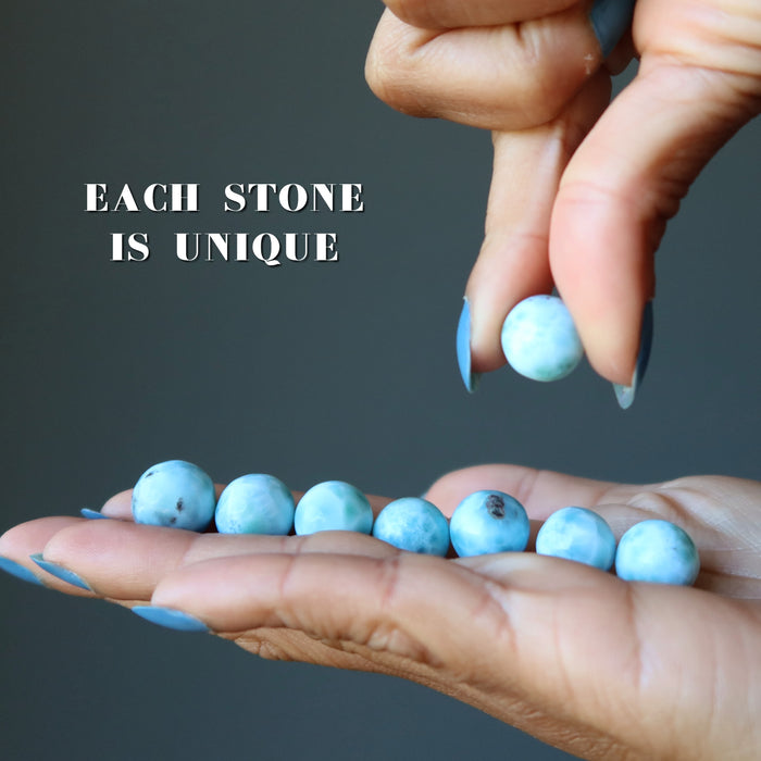 turtle back larimar spheres