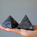 2 larvikite pyramids