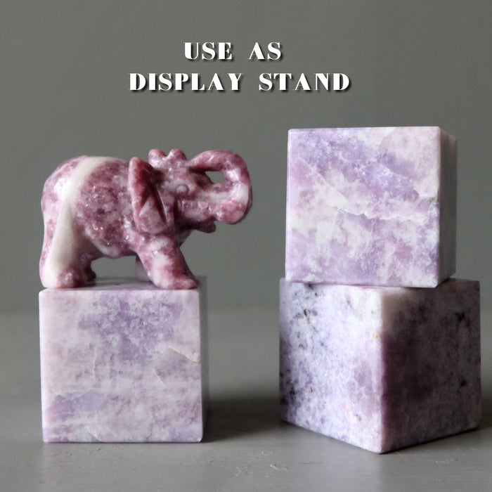 Lepidolite Cube Meditation Spirit Superpower Stone